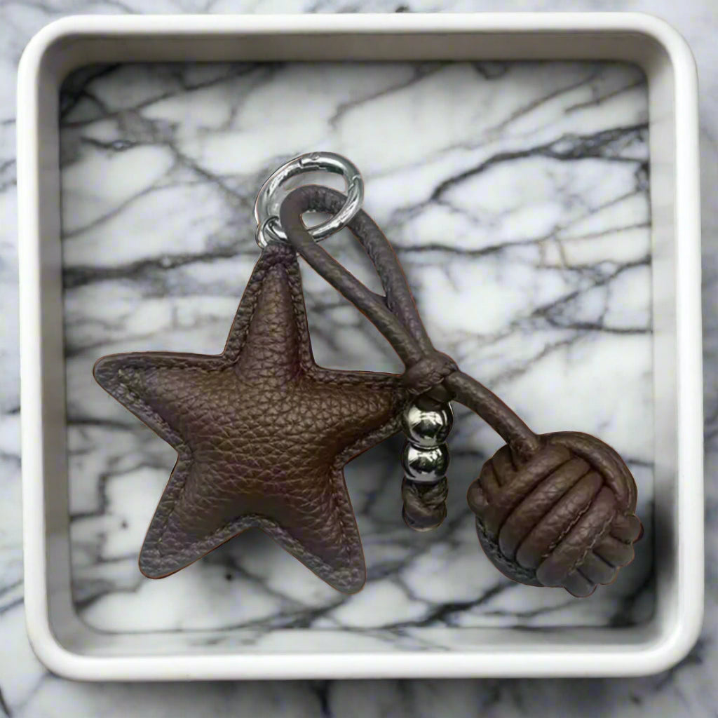 Star Leather Charm