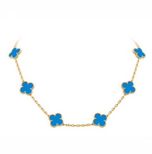 Blue Clove Necklace